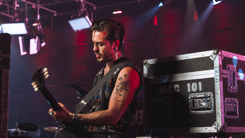 Portrait of artist Llane on A Tiny Audience stage in Miami